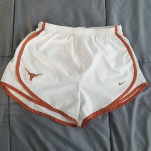 Nike Women's Texas Longhorns Dri-fit Running Shorts Size Small White Orange